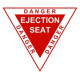 Sticker Danger Eject Seat