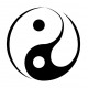 Sticker Bouddha Ying Yang