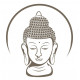 Sticker Bouddha Visage