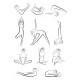 Sticker position yoga