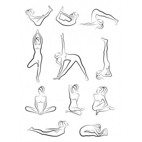 Sticker position yoga