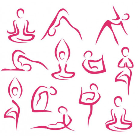 Sticker position yoga