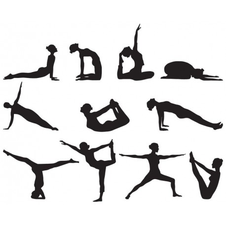 Sticker positions yoga