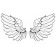 petit Autocollant Ailes d'ange