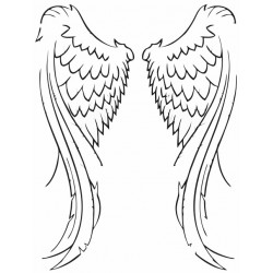 Sticker Ailes d'ange grand