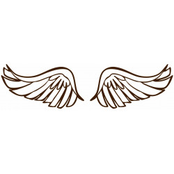 Sticker mural Ailes d'ange grand