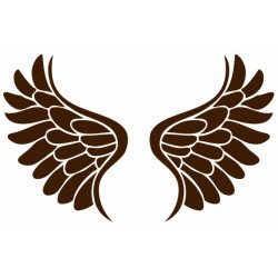 Autocollant Ailes d'ange geante murale