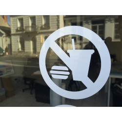 Sticker interdit de Manger et Boire (vide)
