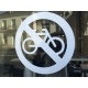 Sticker interdit aux vélos