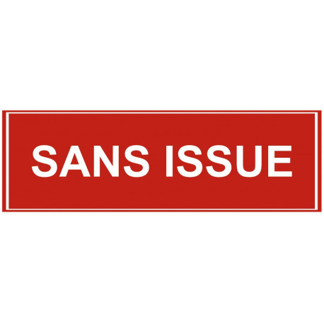 Sticker - sans issue