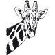 Sticker girafe