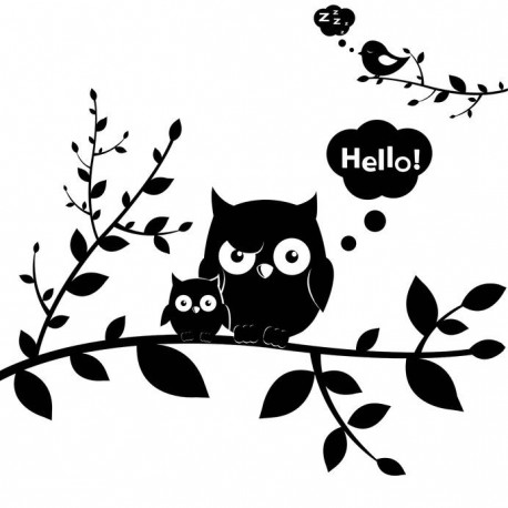 Sticker Hiboux