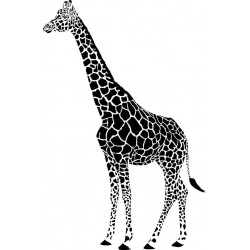 Sticker girafe géante