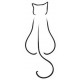 Sticker chat silouhette 01