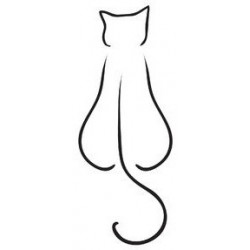 Sticker chat silouhette 01