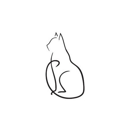 Sticker chat silouhette 02