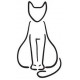 Sticker chat silouhette 06