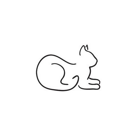 Sticker chat silouhette 08