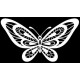 Autocollant papillon design