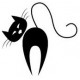 Sticker chat silouhette 14