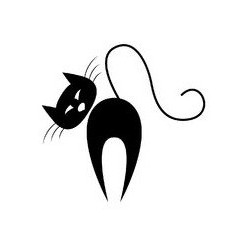 Sticker chat silouhette 14