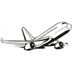 Sticker Avion de ligne