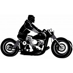 Sticker moto vintage harley