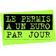 Sticker Permis à 1 euro par jour