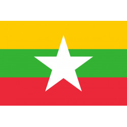 Sticker drapeau Birmanie
