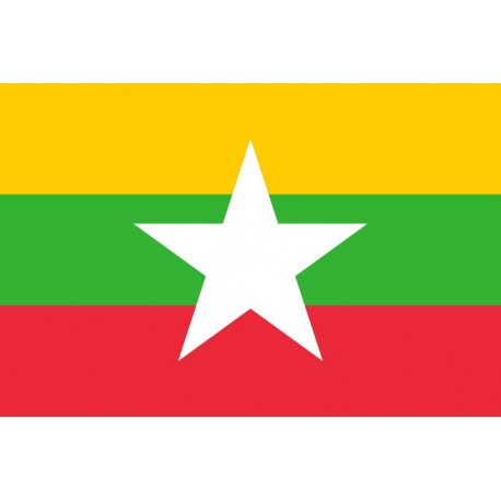 Sticker drapeau Birmanie