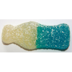 Sticker bonbon coca bleu et blanc