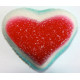 Sticker bonbon coeur rouge