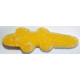 Sticker bonbon crocodile jaune
