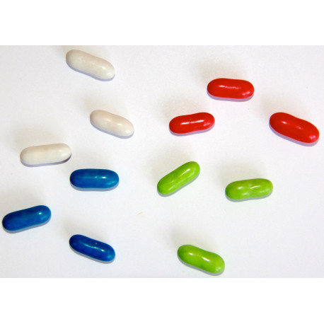 Sticker bonbon bleu médicaments