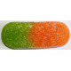 Sticker Bonbon Langue de Chat vert et orange