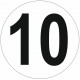 Sticker Limitation de vitesse 10 KM