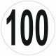 Sticker Limitation de vitesse 100 KM