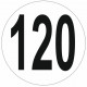 Sticker Limitation de vitesse 120 KM