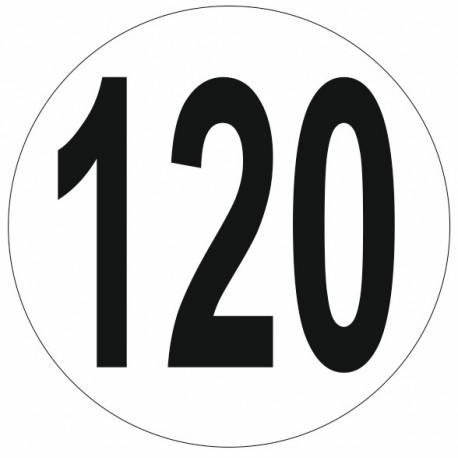 Sticker Limitation de vitesse 120 KM