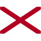 Sticker Drapeau Alabama