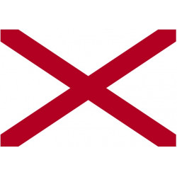 Sticker Drapeau Alabama