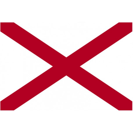 Sticker Drapeau Alabama