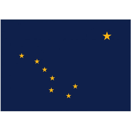Sticker Drapeau Alaska