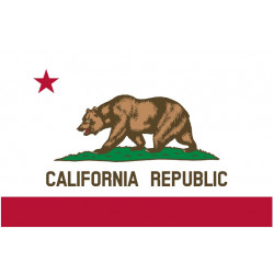 Sticker Drapeau Californie