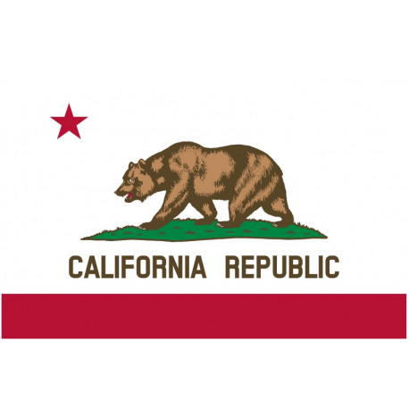 Sticker Drapeau Californie