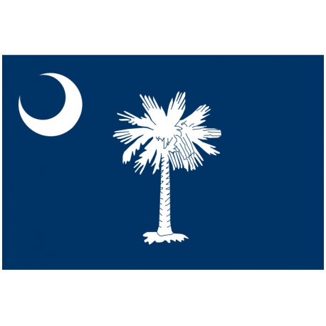 Sticker Drapeau de la Caroline du Sud