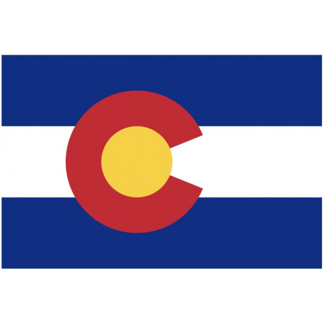 Sticker Drapeau Colorado