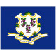 Sticker Drapeau Connecticut