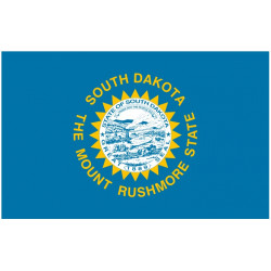 Sticker Drapeau Dakota du Sud
