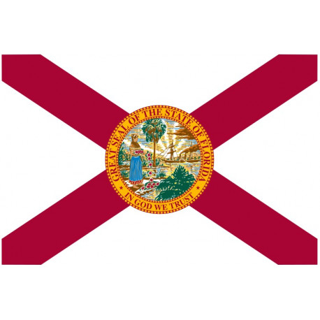 Sticker Drapeau Floride